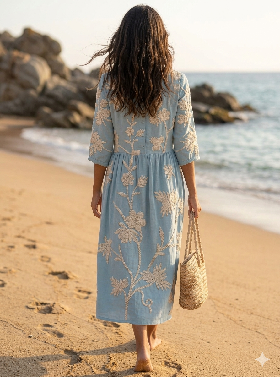 Vestido Azul Jardín
