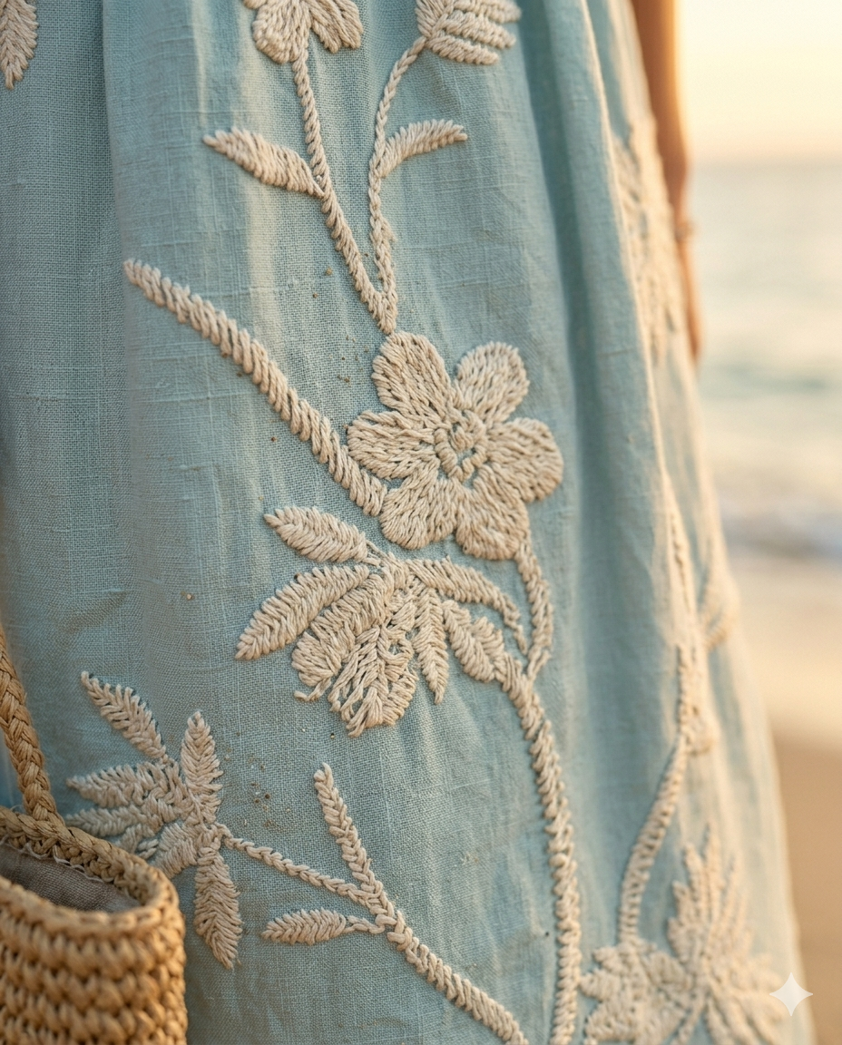 Vestido Brisa Bordada