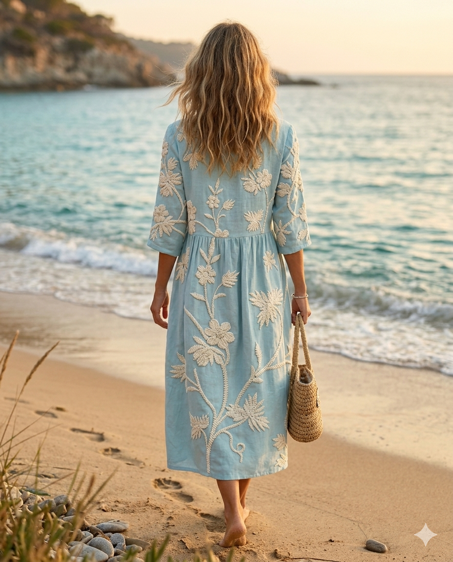 Vestido Brisa Bordada