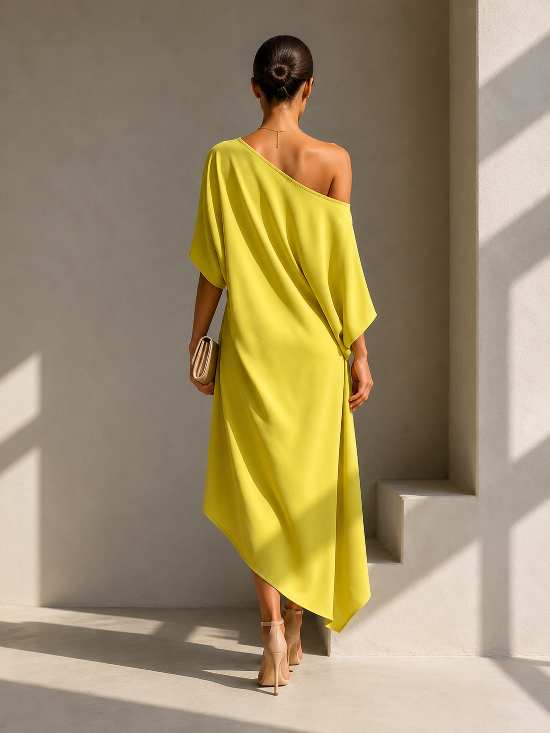 Camila – Vestido elegante asimétrico