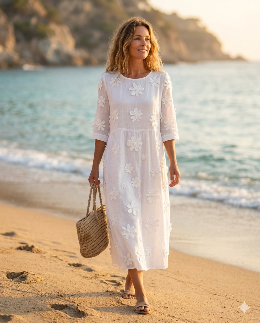 Vestido Margarita Blanca