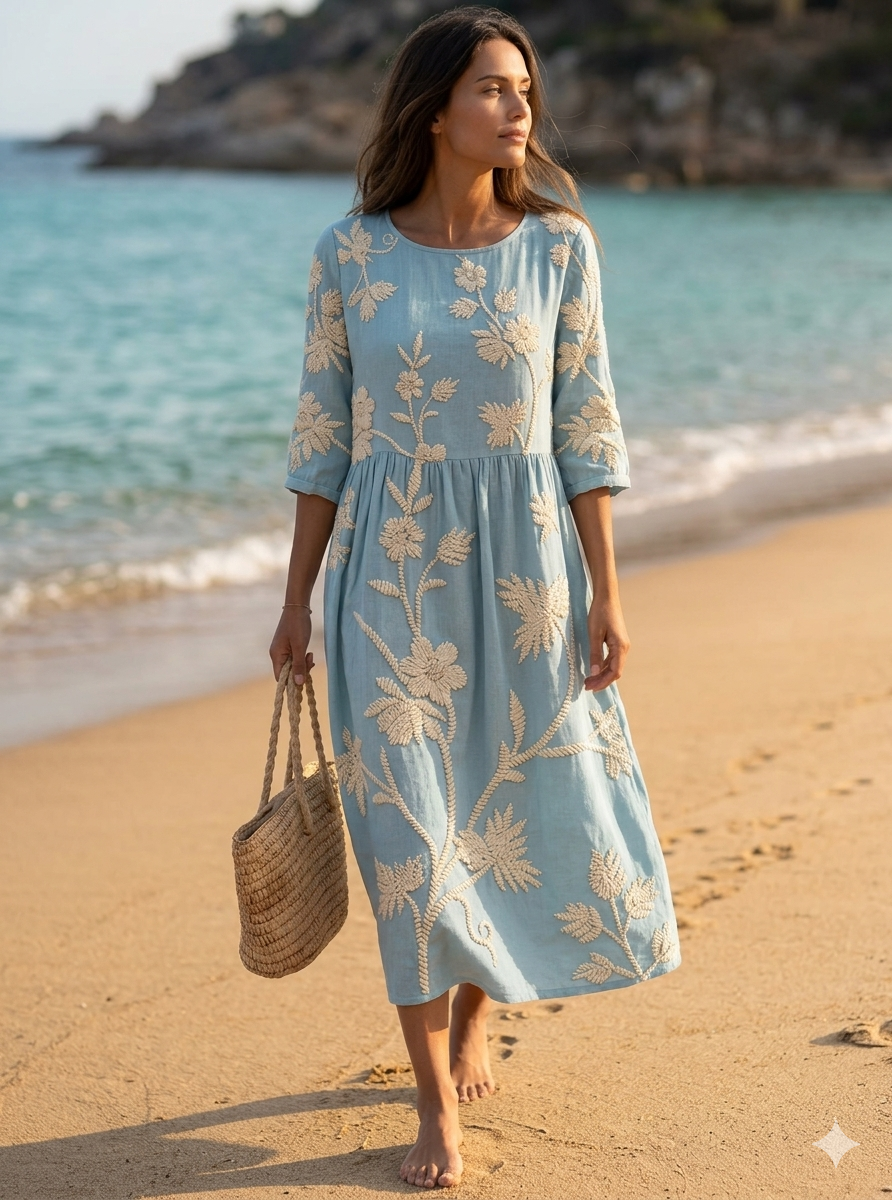 Vestido Azul Jardín