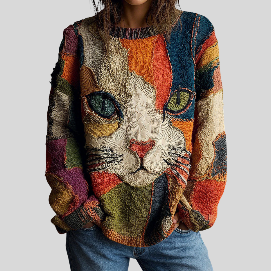 Zaira | Top Artístico con Diseño de Gato