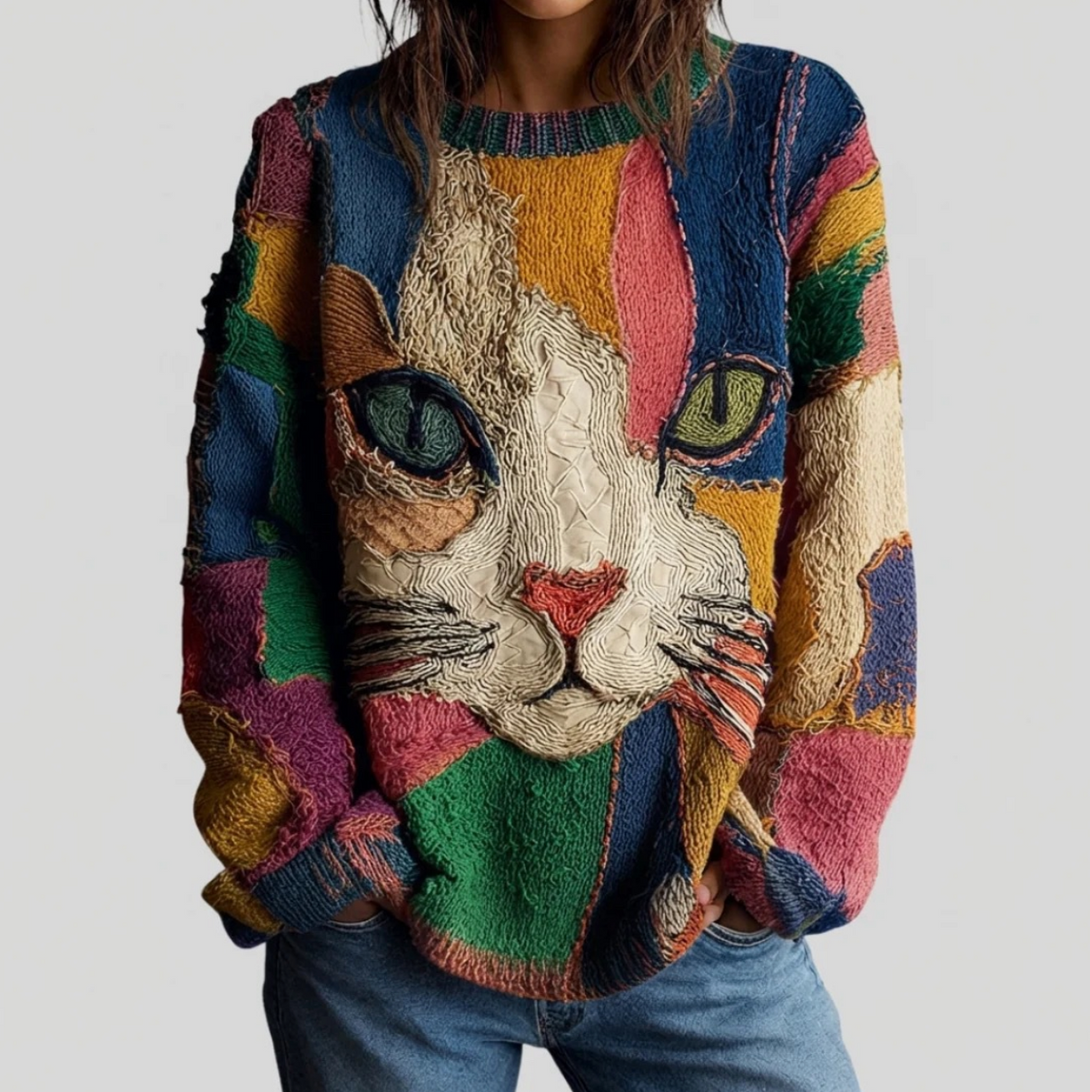 Zaira | Top Artístico con Diseño de Gato