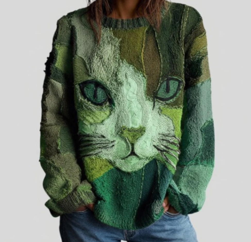 Zaira | Top Artístico con Diseño de Gato