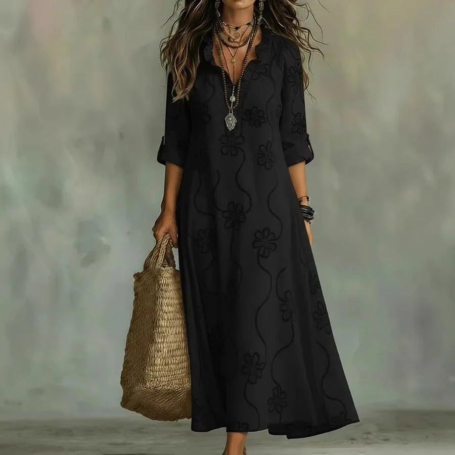 Bonifacia™ | Long Linen Dress