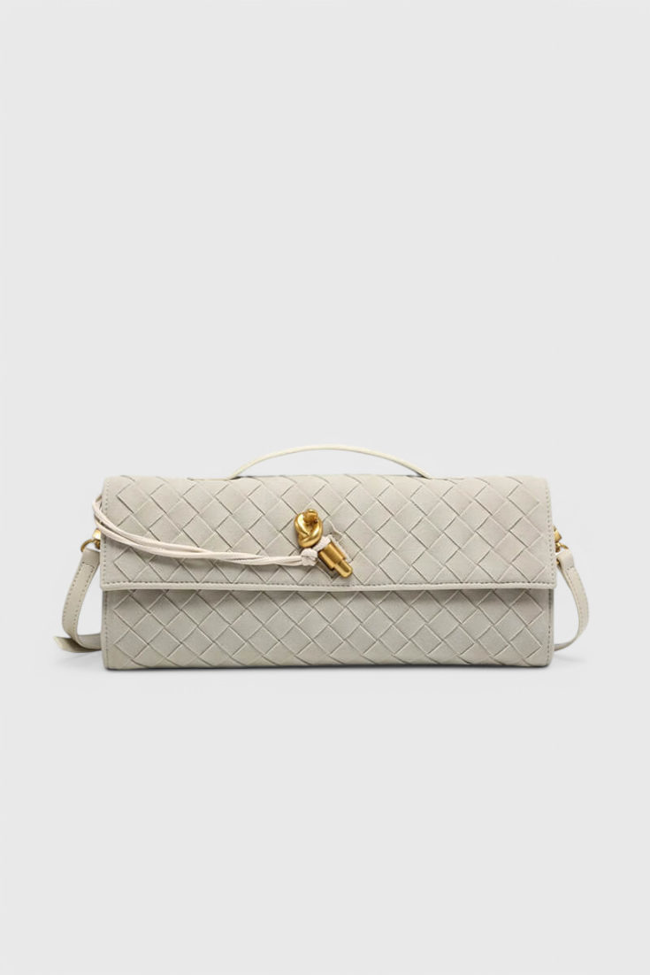 Bolso de Hombro Clásico de Ante Melanie