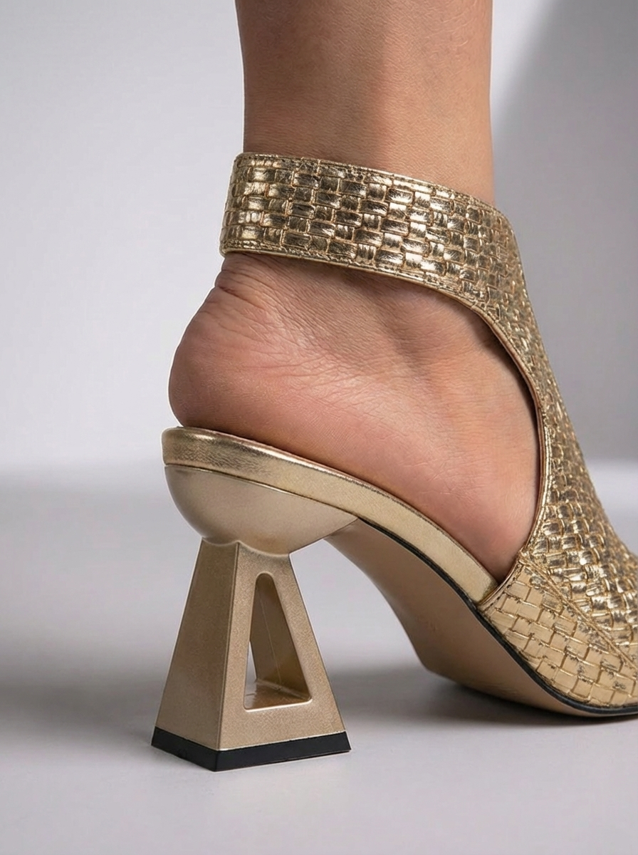 Graciela™ | Elegante Sandalia Trenzada con Tacón Geométrico